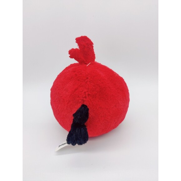 Angry Birds Red Bird 6" Plush Stuffed Animal Toy Rovio 2010 Stuffie Bird Round - Picture 4 of 12